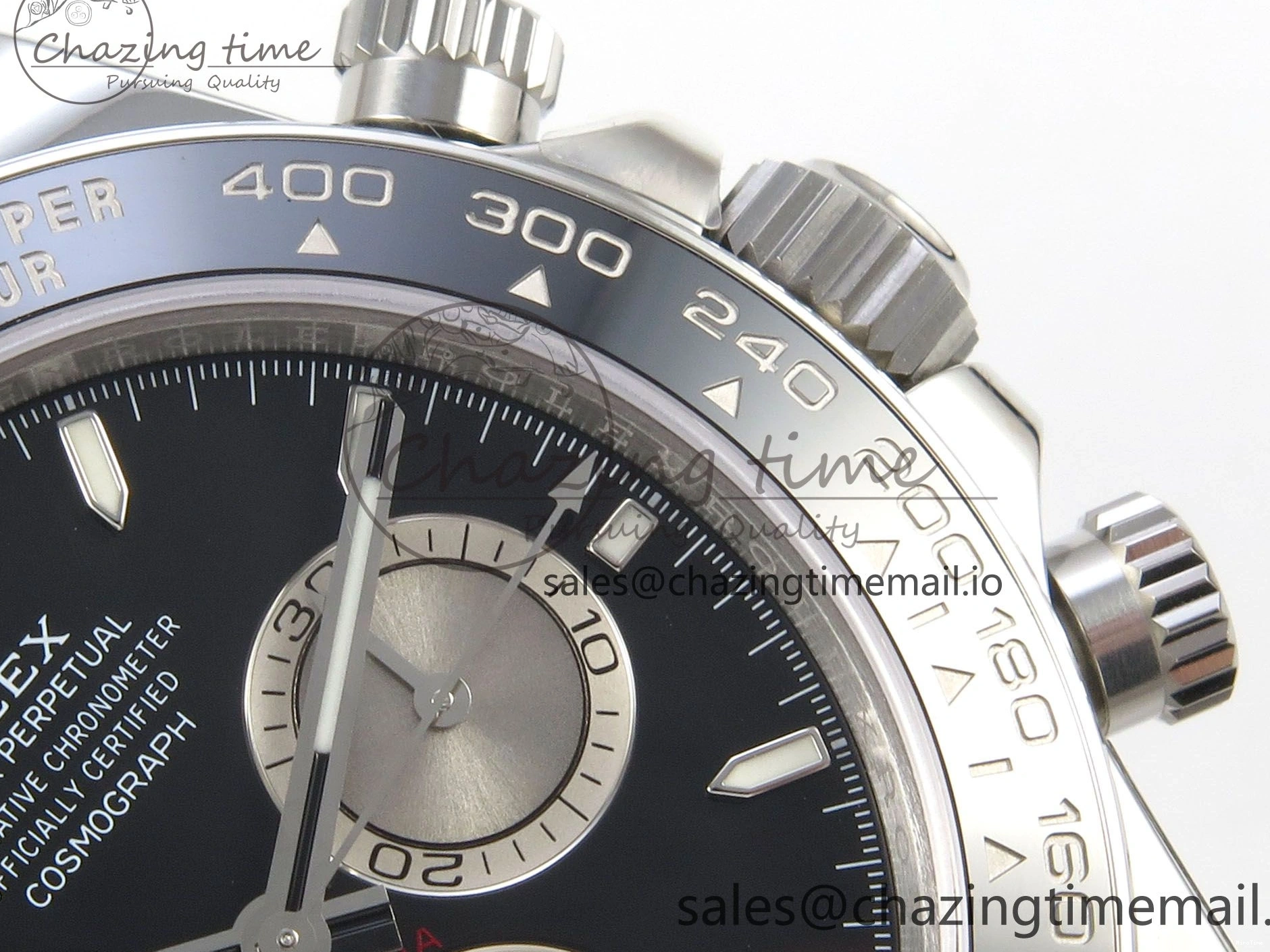 MiroTime 0122 Daytona 126519 VSF 1:1 Best Edition Black Silver Lume Dial on Oysterflex Strap VS4131 V2 (Weighted) DailyWear 324